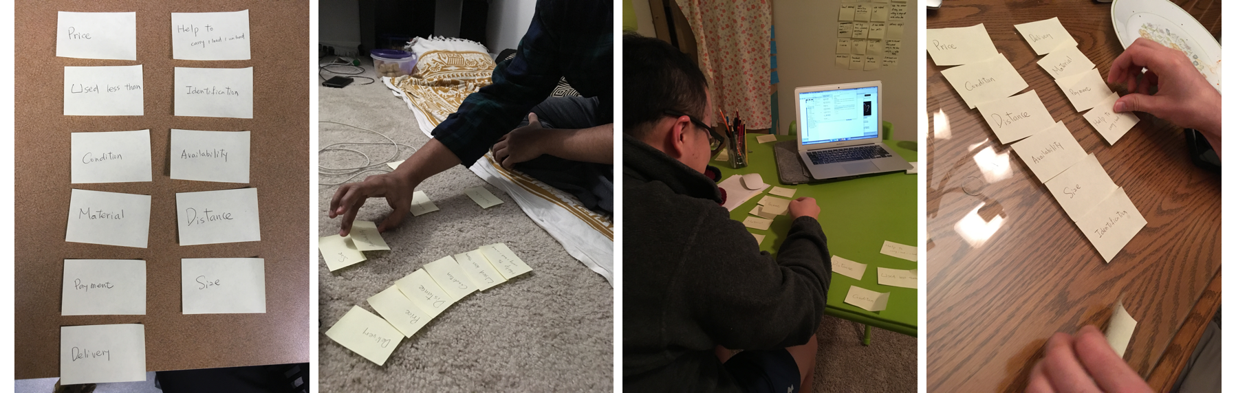 first hi-fi testing with 4 participants